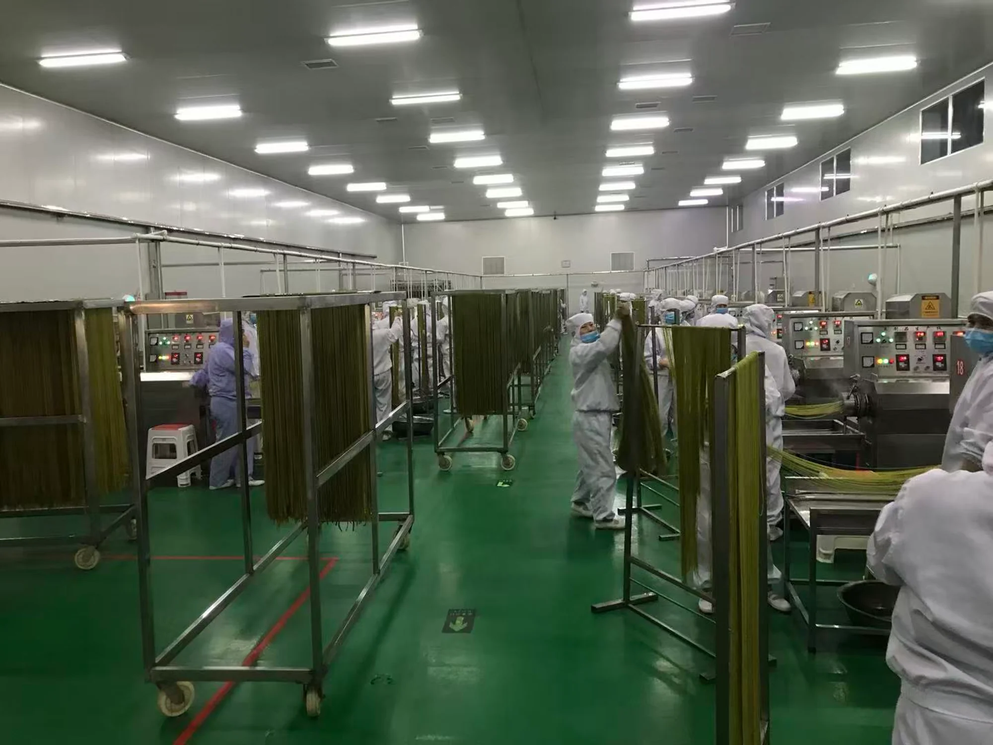 Edamame pasta production line at Shanxi Waldesun